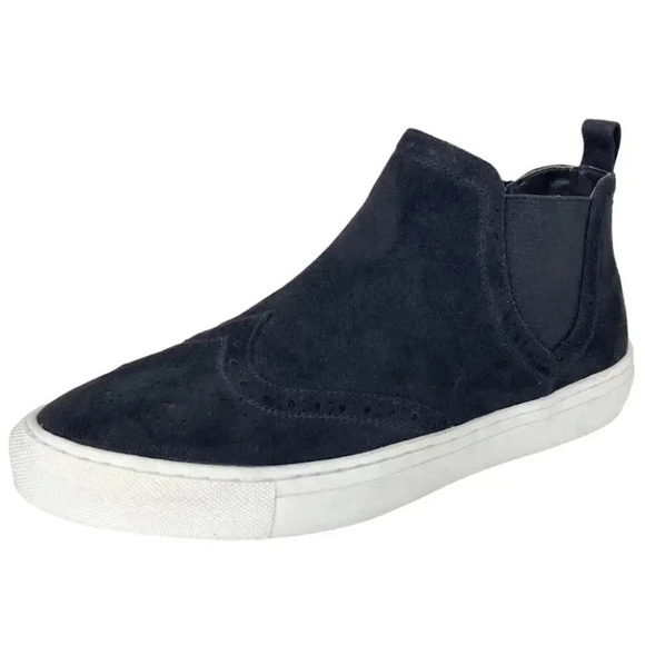 Seven Dials Shoes - Seven Dials Darcy Black Fabric Suede Slip-On Womens Sneakers Size 8.5M